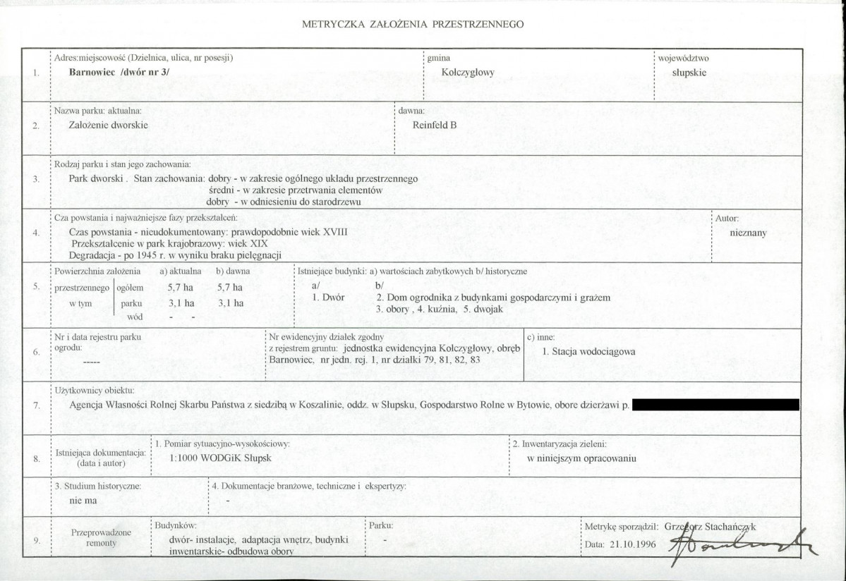 EP - Ewidencja parkowa, skan nr 7