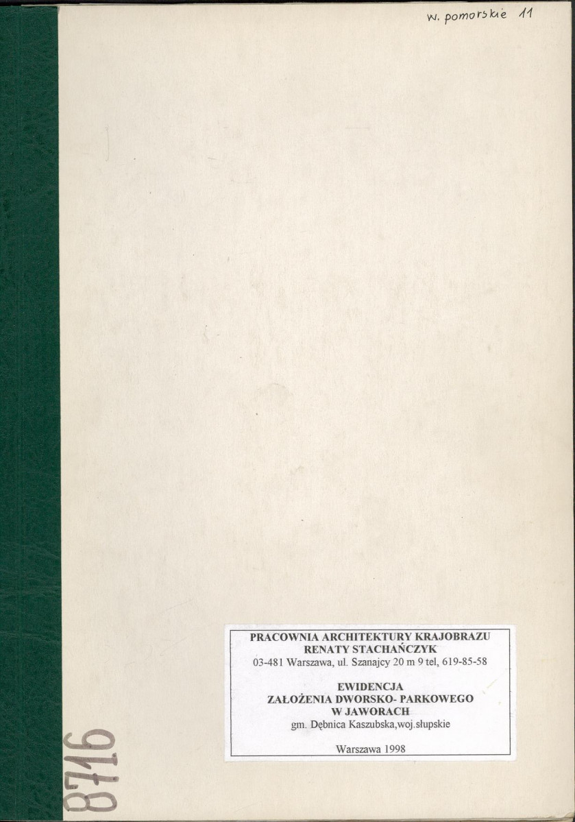 EP - Ewidencja parkowa, skan nr 1