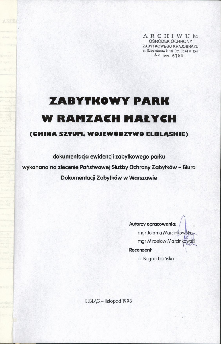 EP - Ewidencja parkowa, skan nr 4