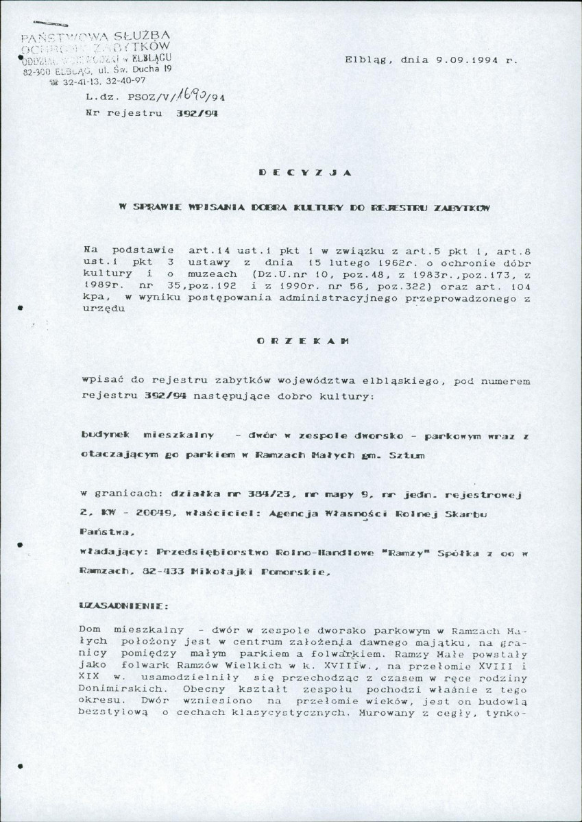 EP - Ewidencja parkowa, skan nr 10