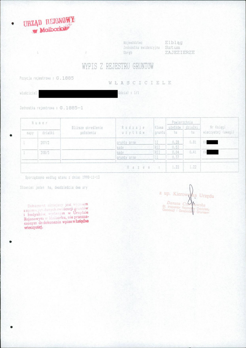 EP - Ewidencja parkowa, skan nr 14