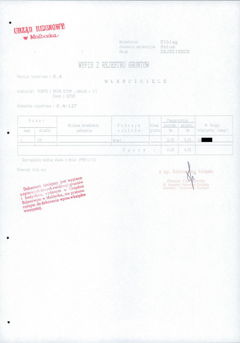 EP - Ewidencja parkowa, skan nr 16