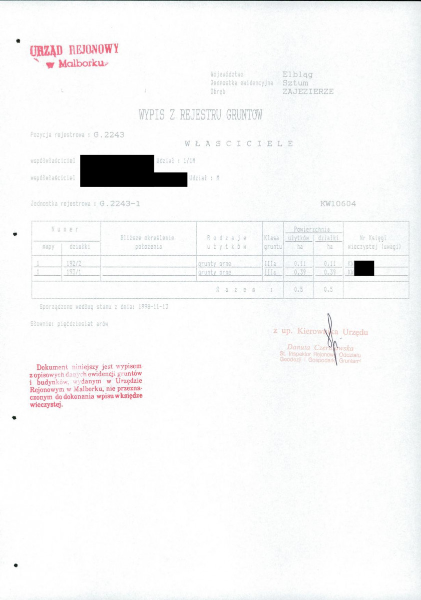 EP - Ewidencja parkowa, skan nr 22