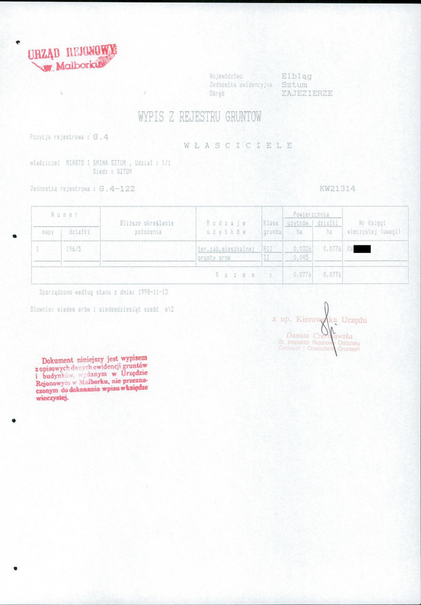 EP - Ewidencja parkowa, skan nr 25