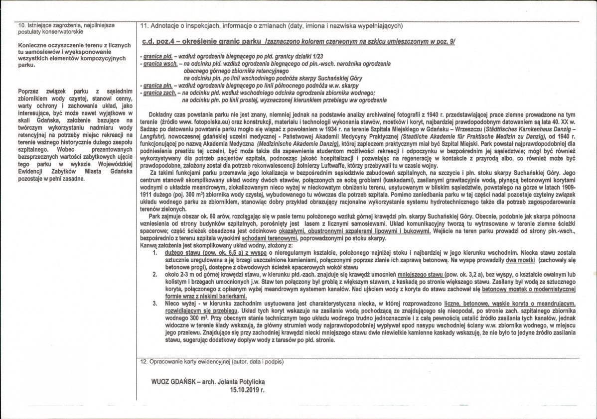 Karta obiektu niewpisanego do rejestru, skan nr 2