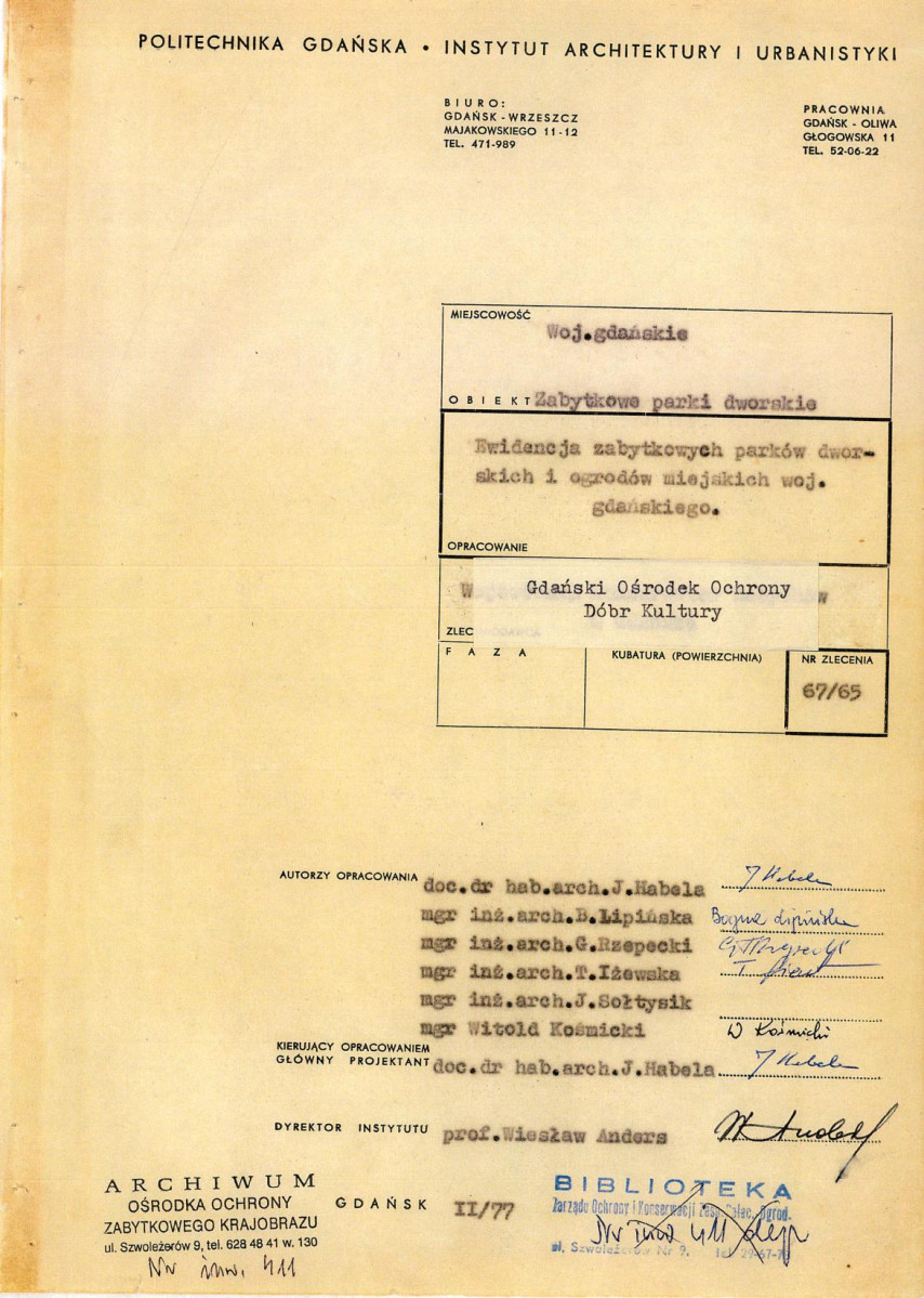 Ewidencja parkowa, skan nr 3