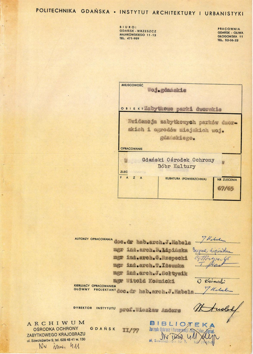 EP - Ewidencja parkowa, skan nr 3