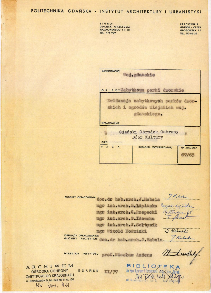 Ewidencja parkowa, skan nr 3