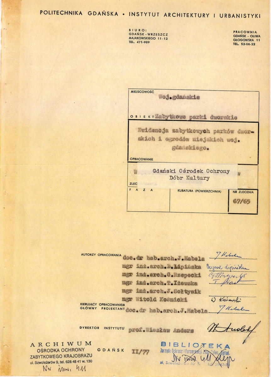 EP - Ewidencja parkowa, skan nr 3