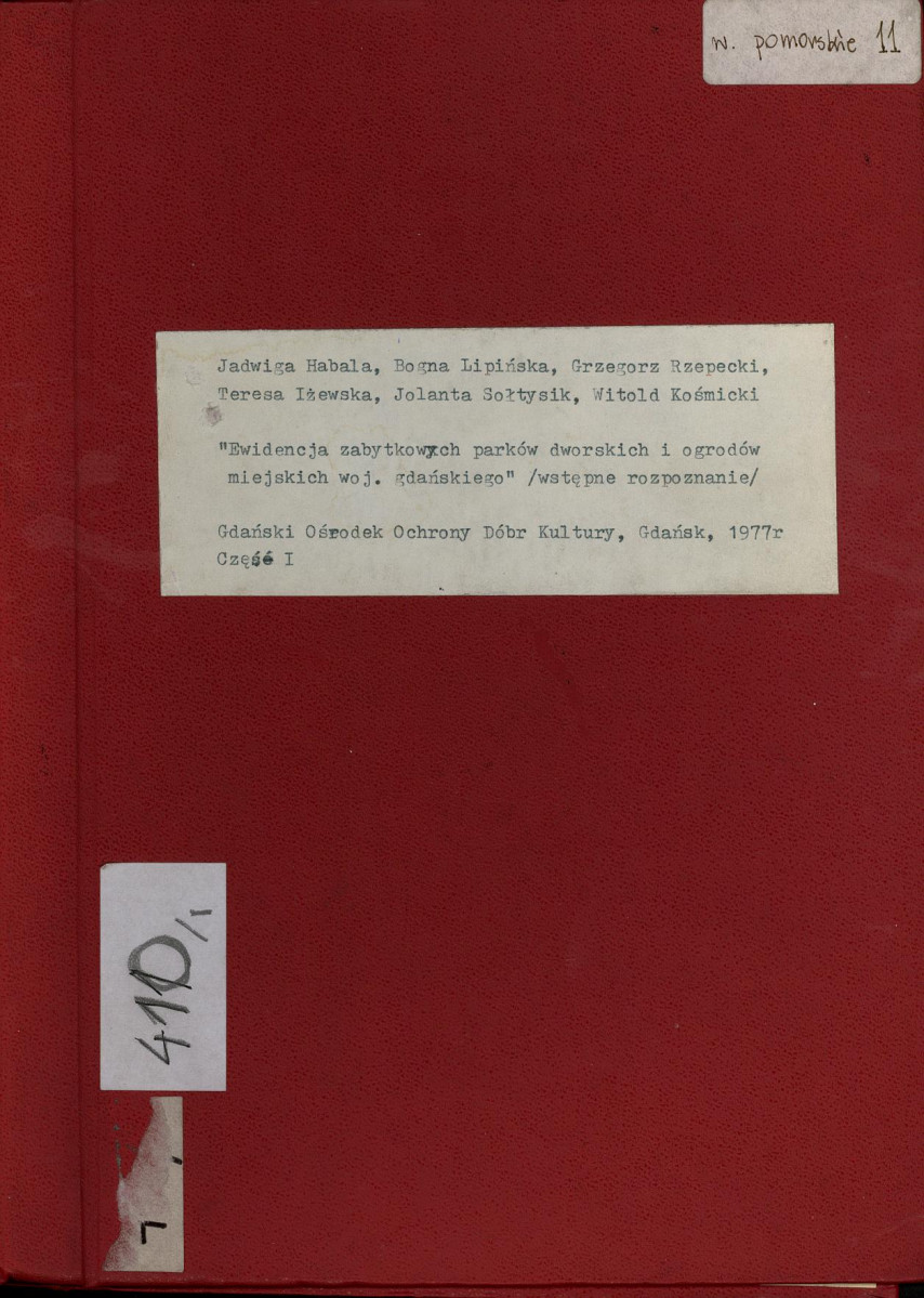 EP - Ewidencja parkowa, skan nr 1