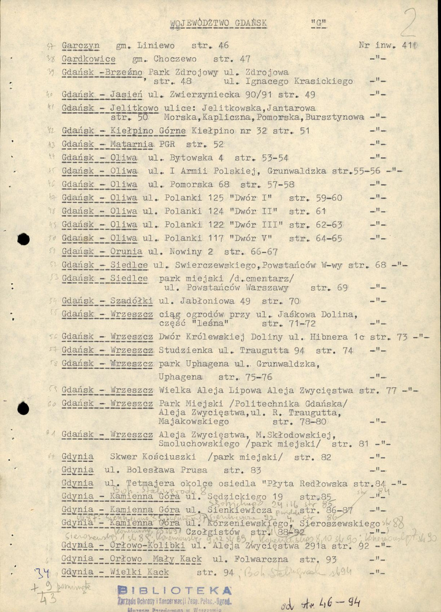 EP - Ewidencja parkowa, skan nr 30