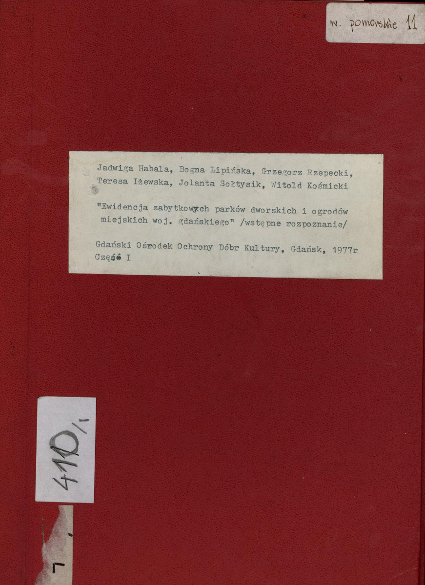 EP - Ewidencja parkowa, skan nr 1