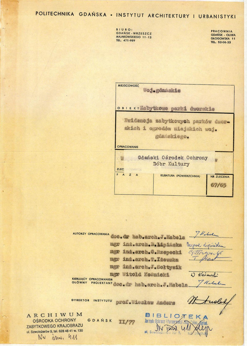 EP - Ewidencja parkowa, skan nr 3