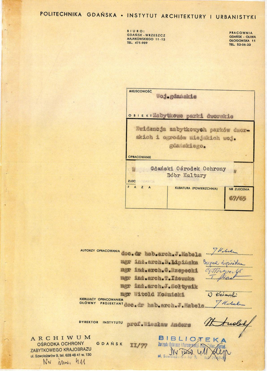 Ewidencja parkowa, skan nr 3