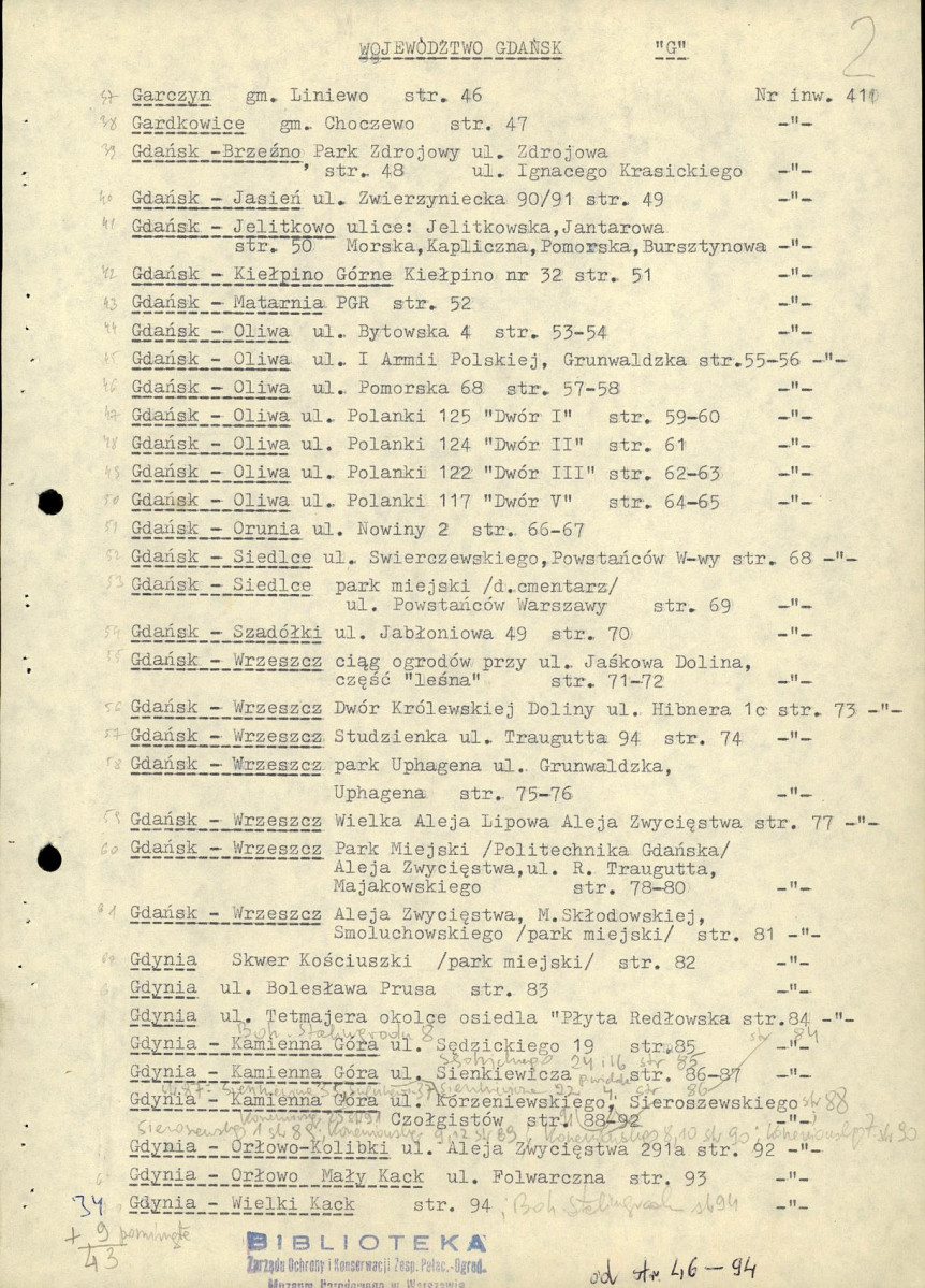 Ewidencja parkowa, skan nr 30