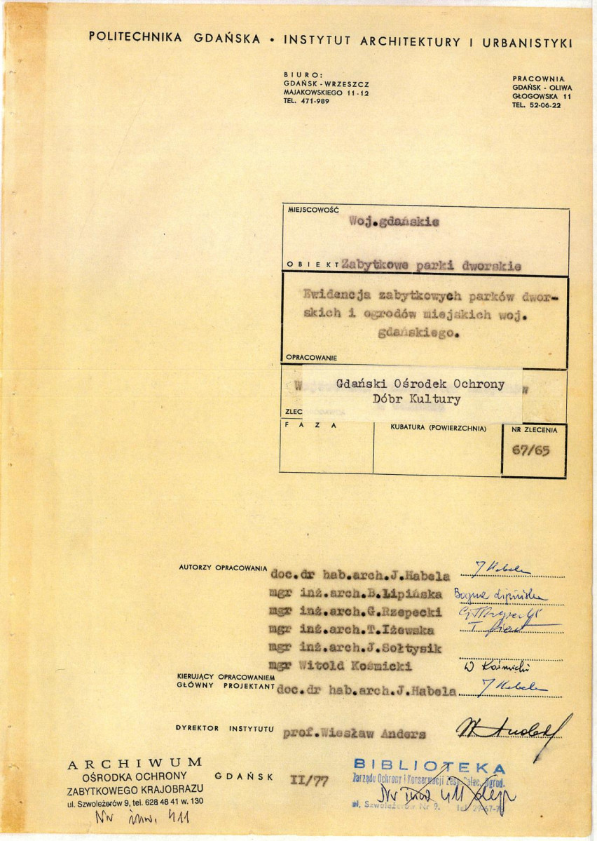 Ewidencja parkowa, skan nr 3