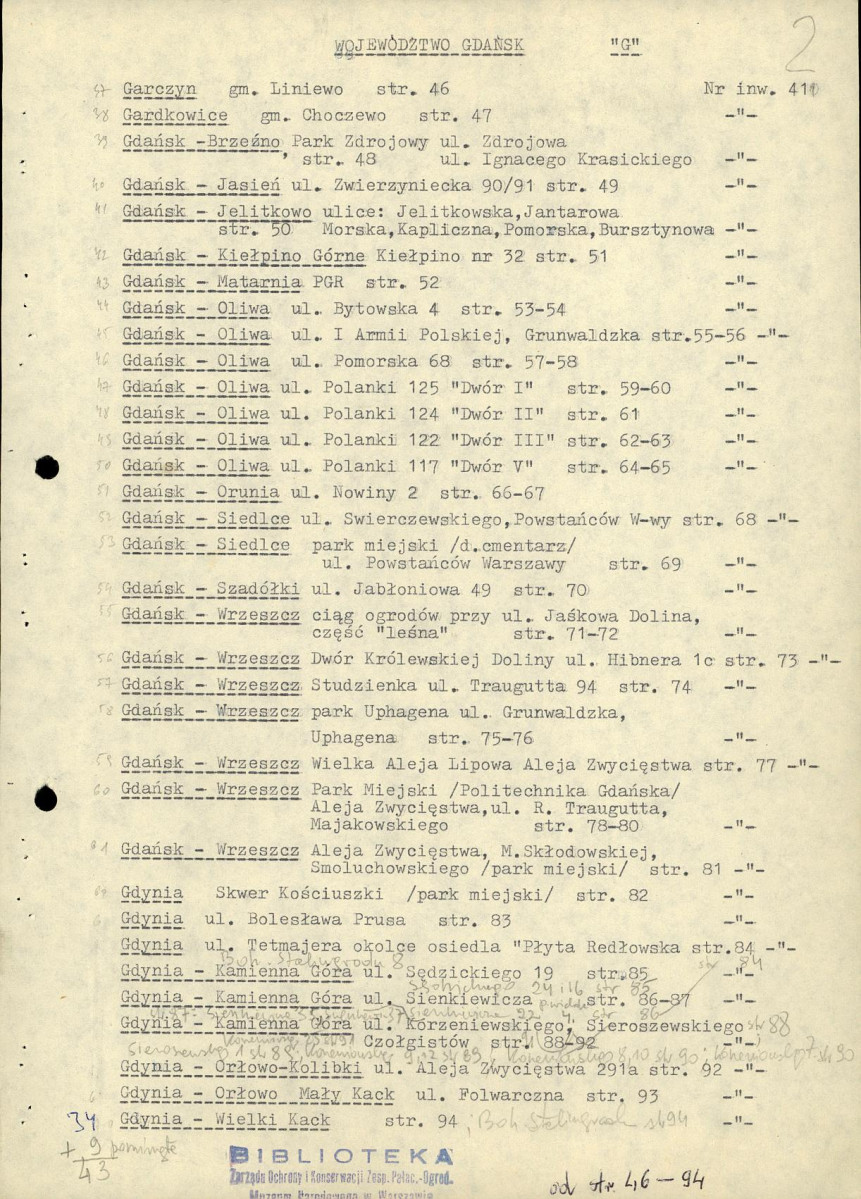 Ewidencja parkowa, skan nr 30