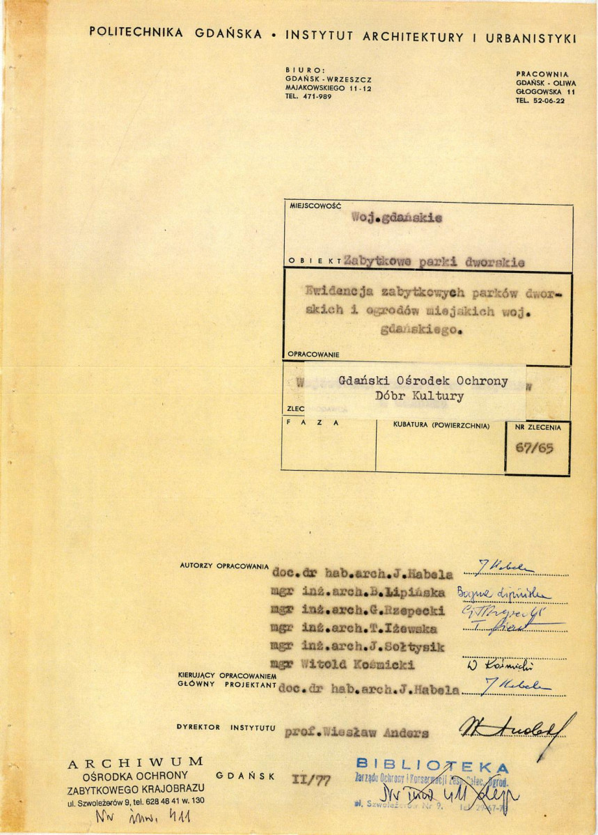 Ewidencja parkowa, skan nr 3