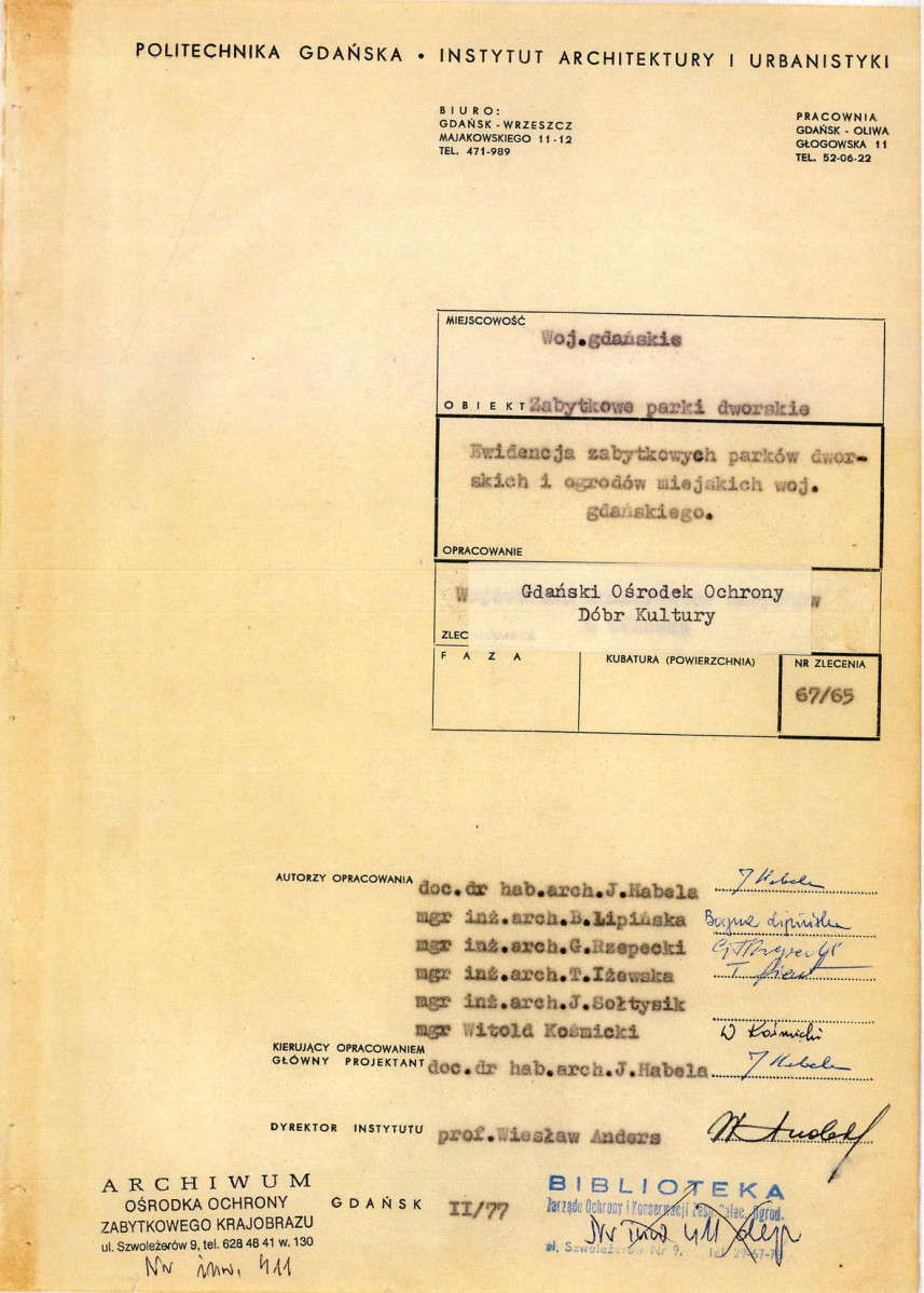 Ewidencja parkowa, skan nr 3