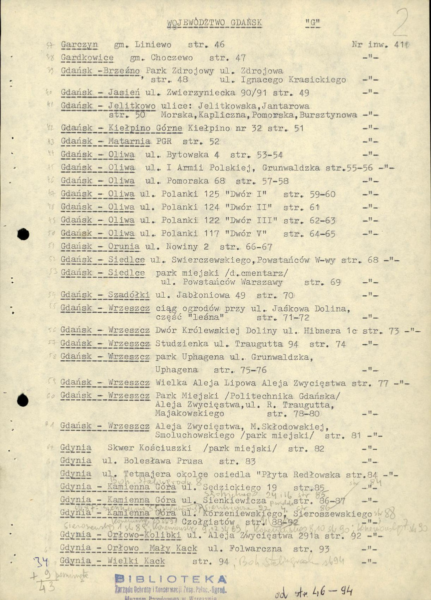 Ewidencja parkowa, skan nr 30