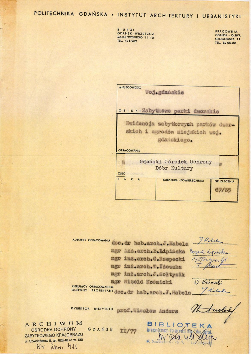 Ewidencja parkowa, skan nr 3