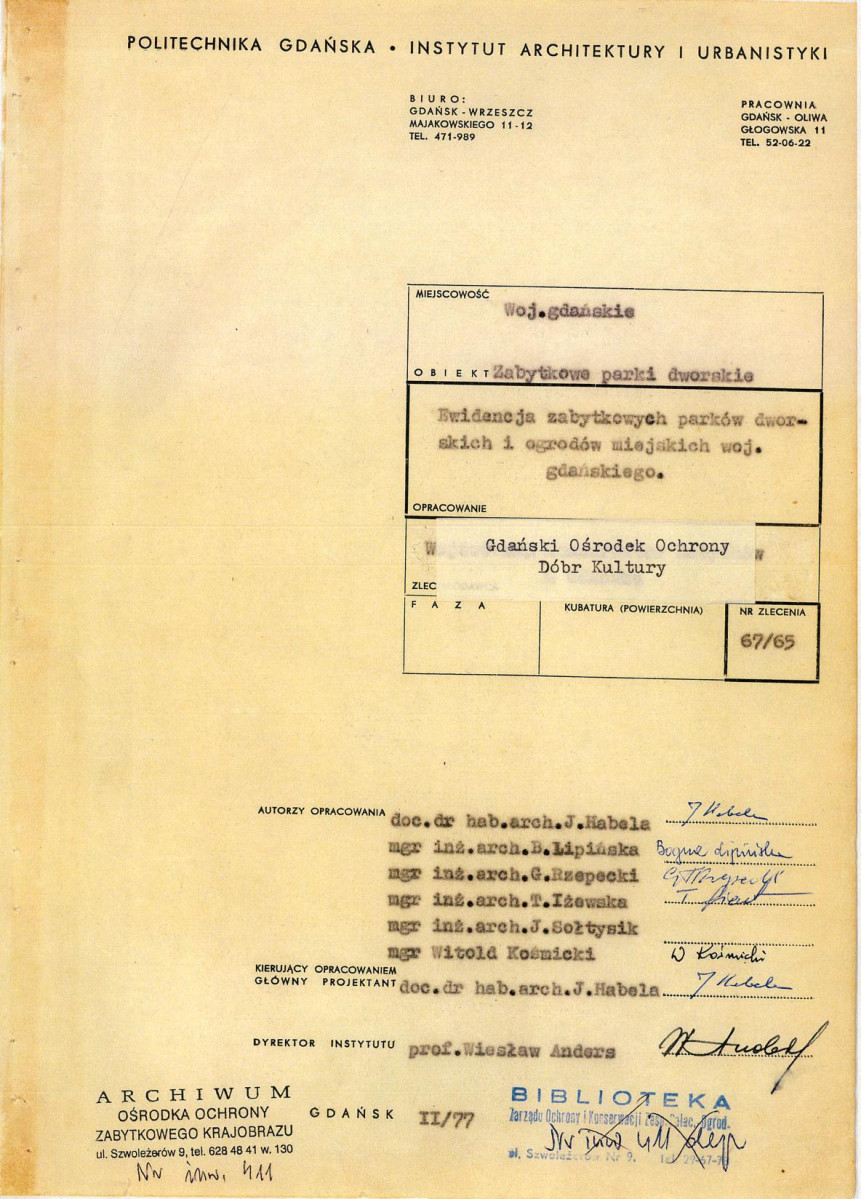 Ewidencja parkowa, skan nr 4