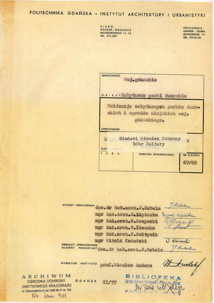 Ewidencja parkowa, skan nr 4