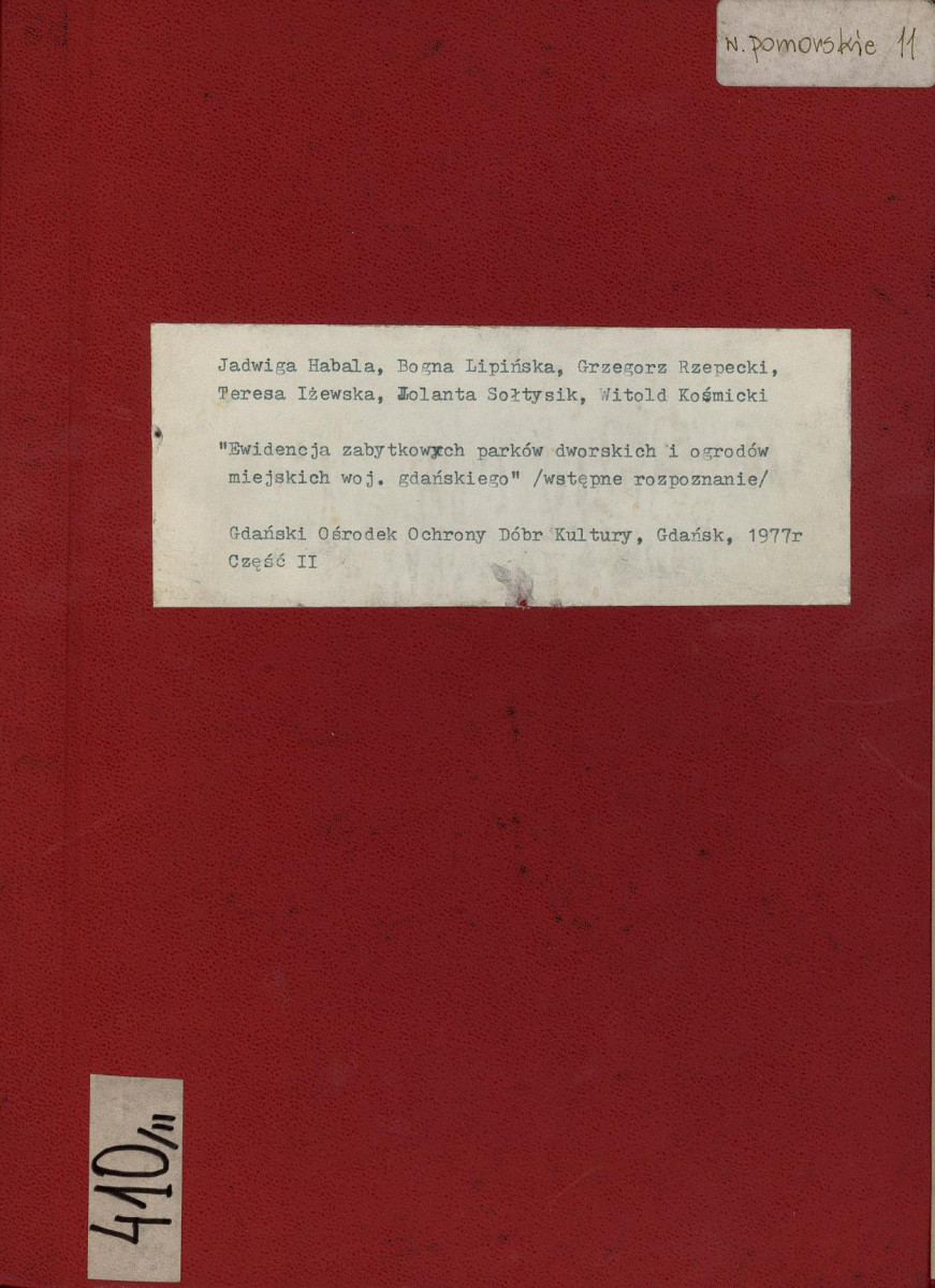 EP - Ewidencja parkowa, skan nr 1