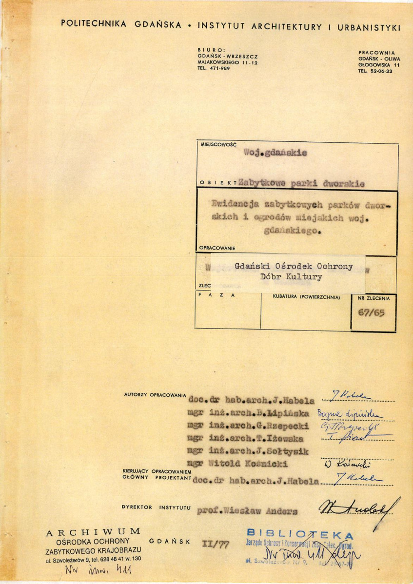 Ewidencja parkowa, skan nr 4