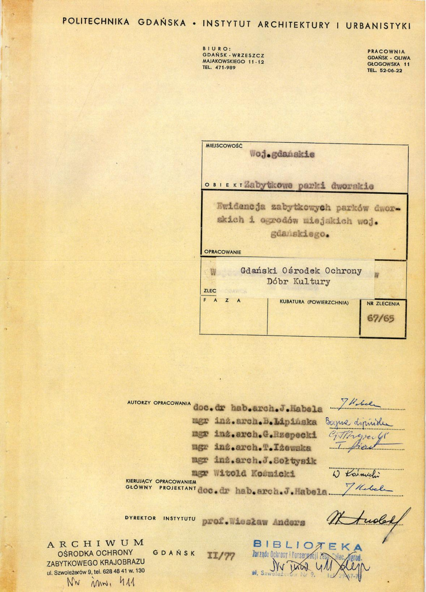 Ewidencja parkowa, skan nr 4