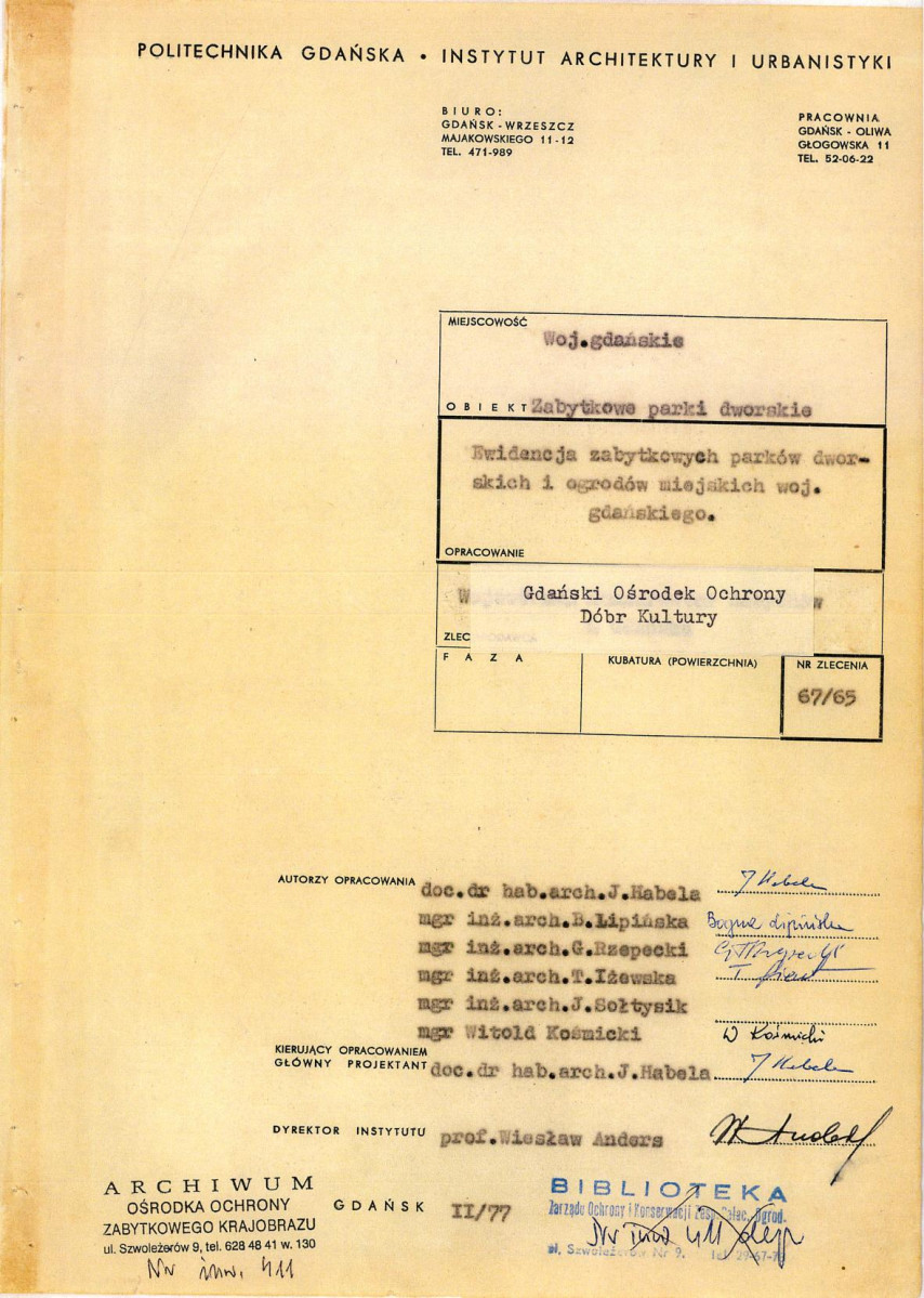 Ewidencja parkowa, skan nr 4