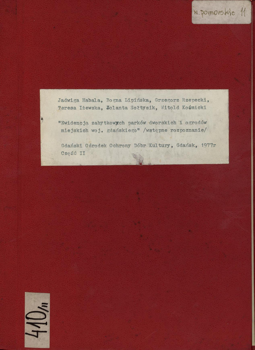 EP - Ewidencja parkowa, skan nr 1