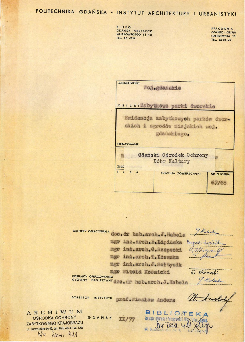 Ewidencja parkowa, skan nr 4