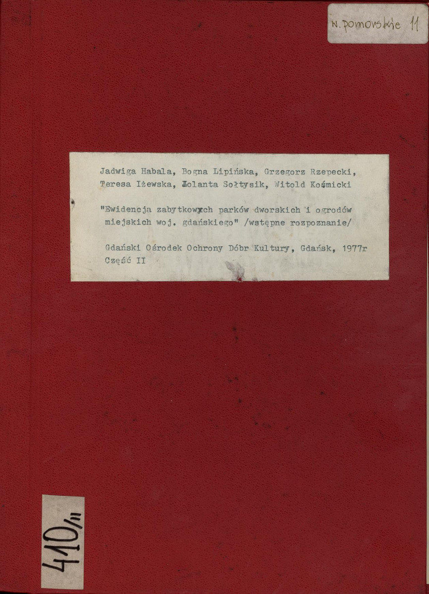 EP - Ewidencja parkowa, skan nr 1