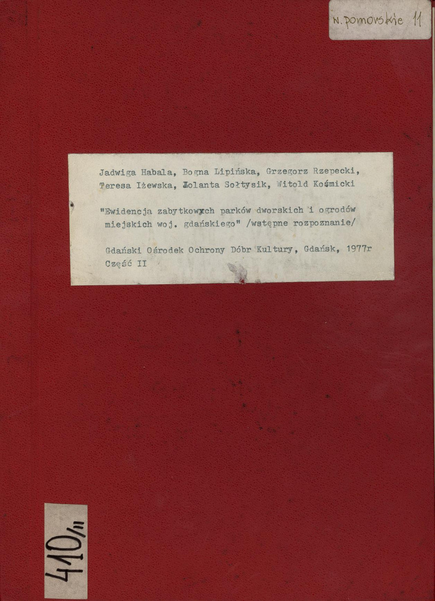 EP - Ewidencja parkowa, skan nr 1
