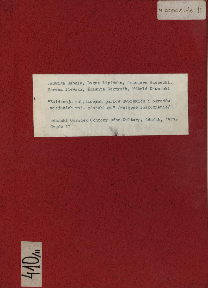EP - Ewidencja parkowa, skan nr 1