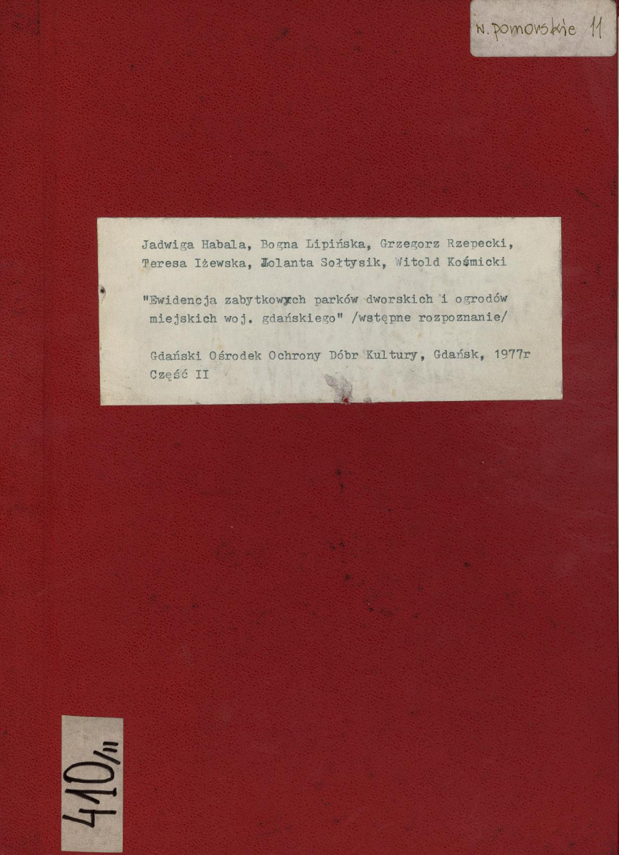 EP - Ewidencja parkowa, skan nr 1