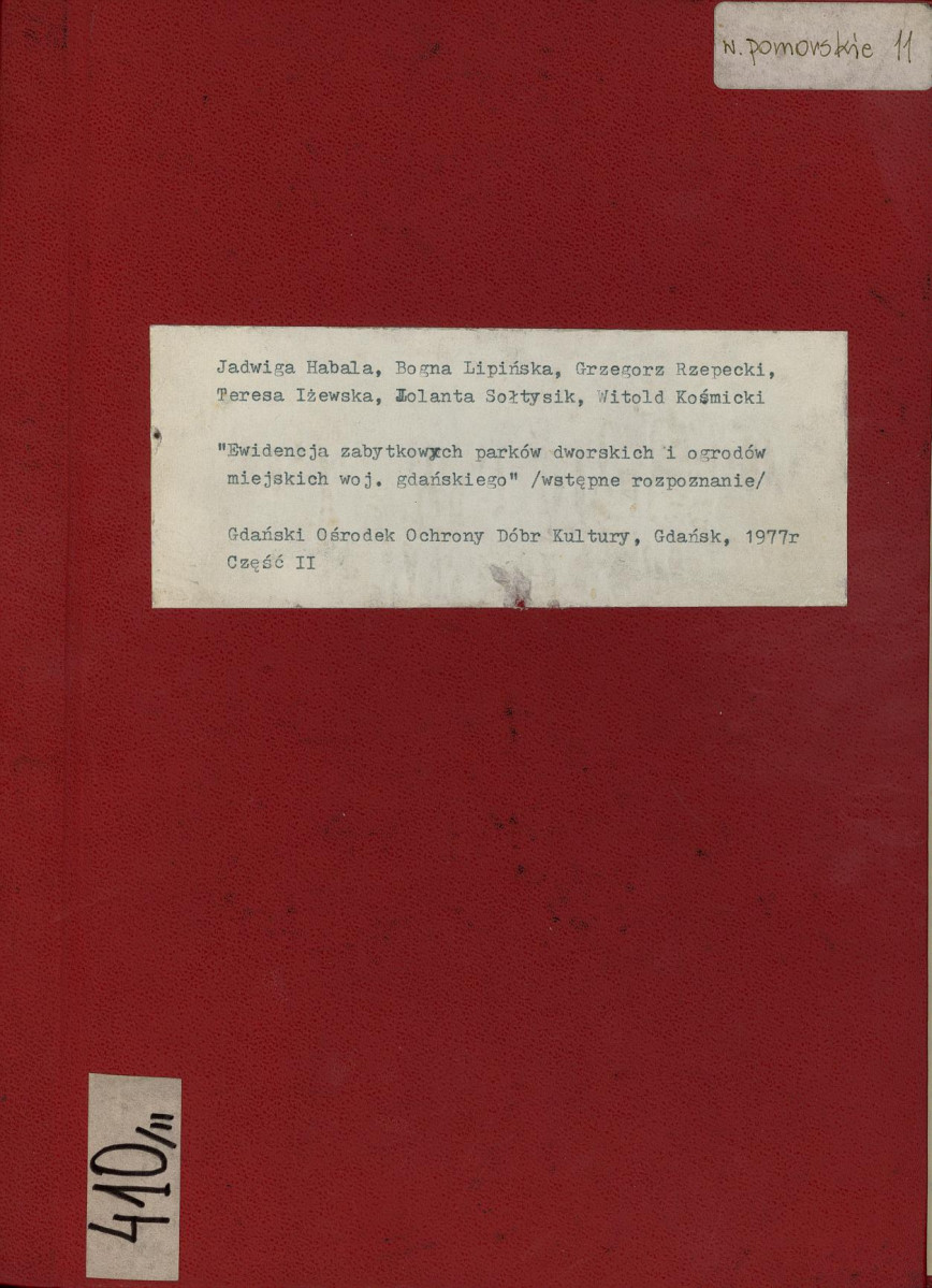 EP - Ewidencja parkowa, skan nr 1