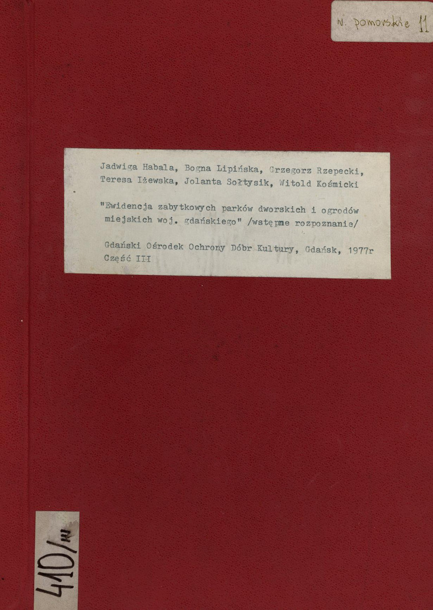 EP - Ewidencja parkowa, skan nr 1