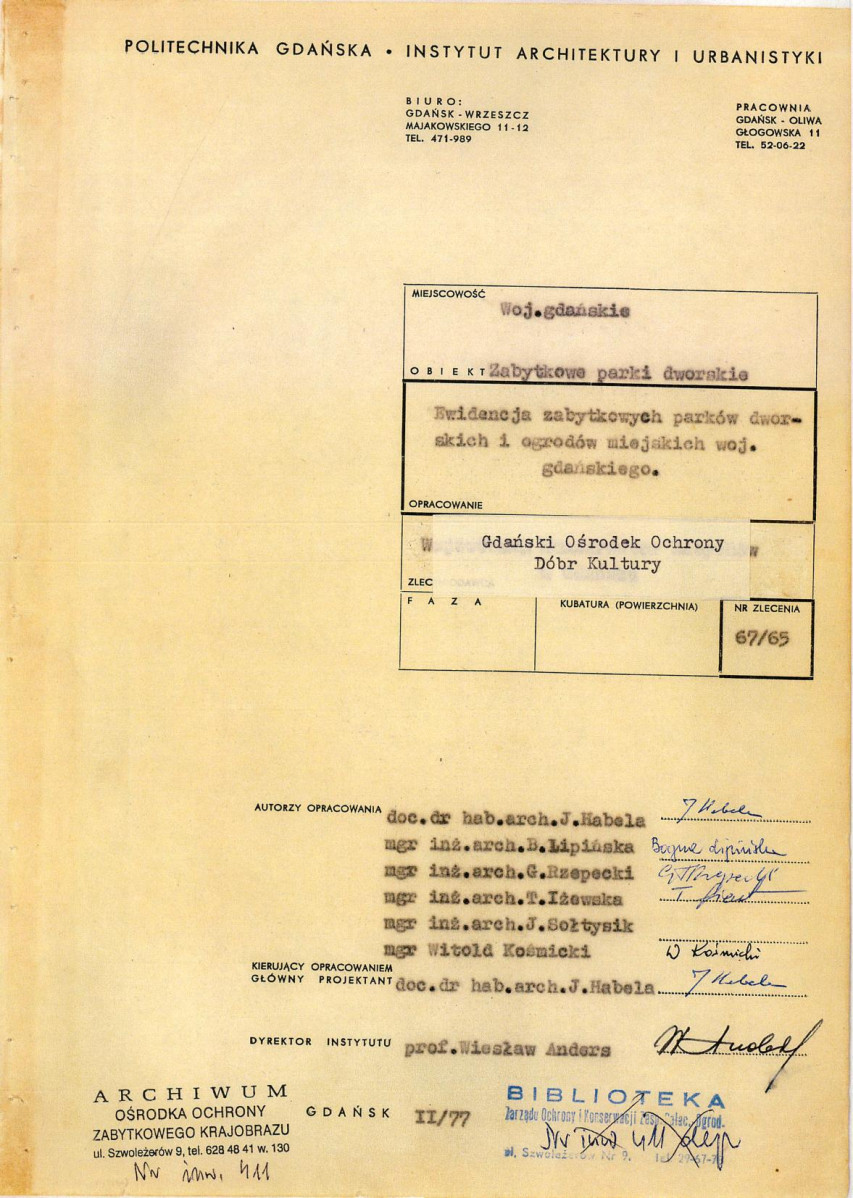 Ewidencja parkowa, skan nr 3