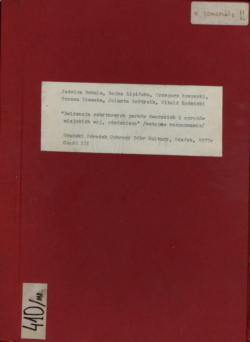 EP - Ewidencja parkowa, skan nr 1