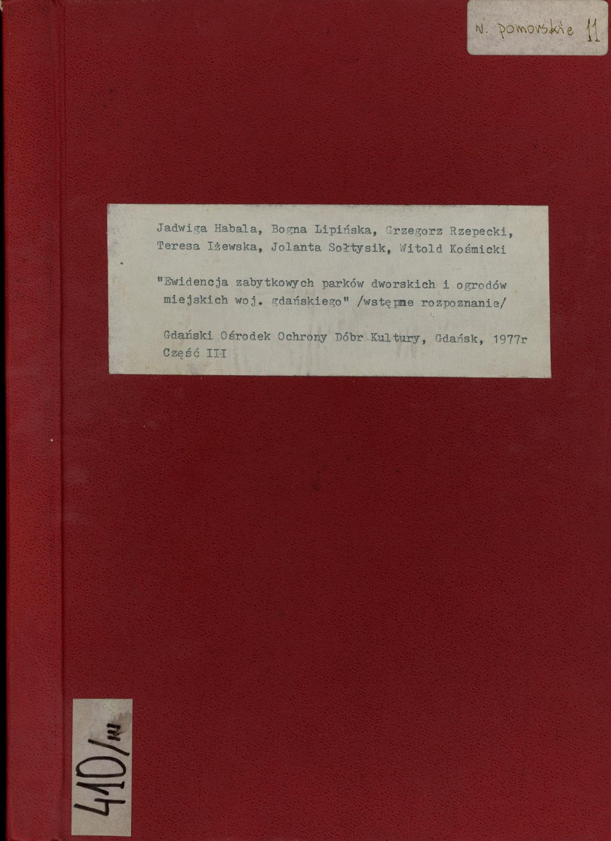 EP - Ewidencja parkowa, skan nr 1