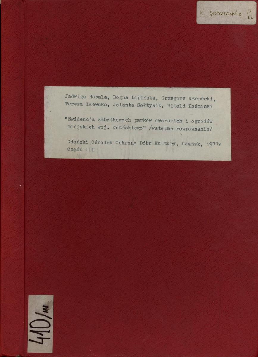 EP - Ewidencja parkowa, skan nr 1