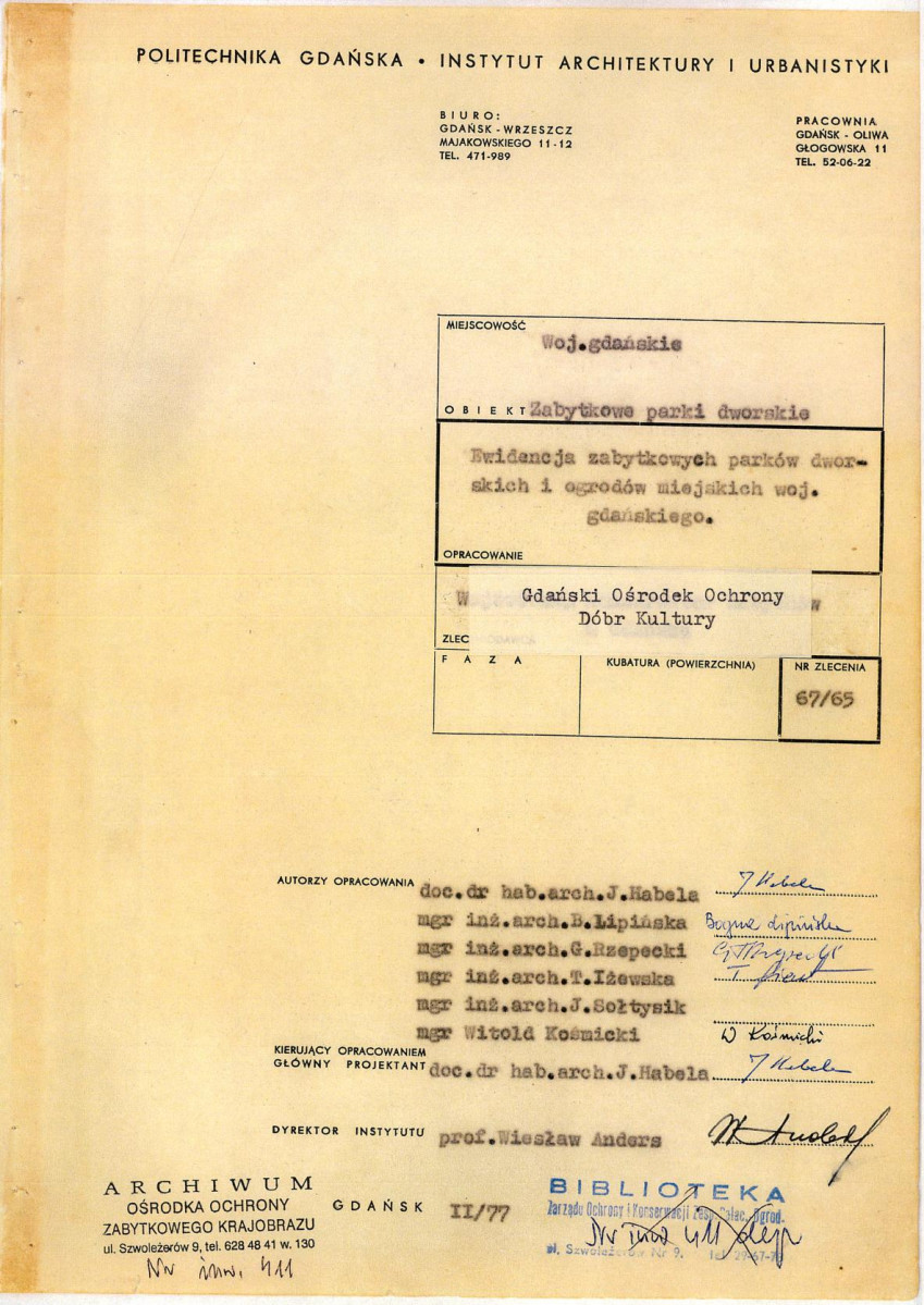 EP - Ewidencja parkowa, skan nr 3