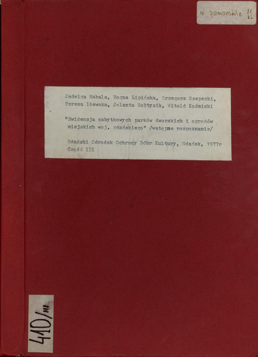 EP - Ewidencja parkowa, skan nr 1