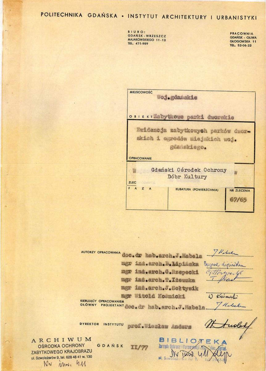 EP - Ewidencja parkowa, skan nr 3