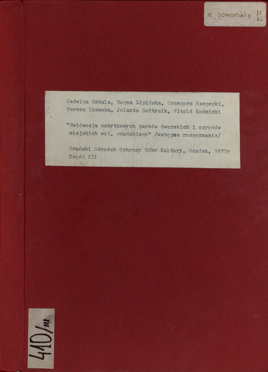 EP - Ewidencja parkowa, skan nr 1