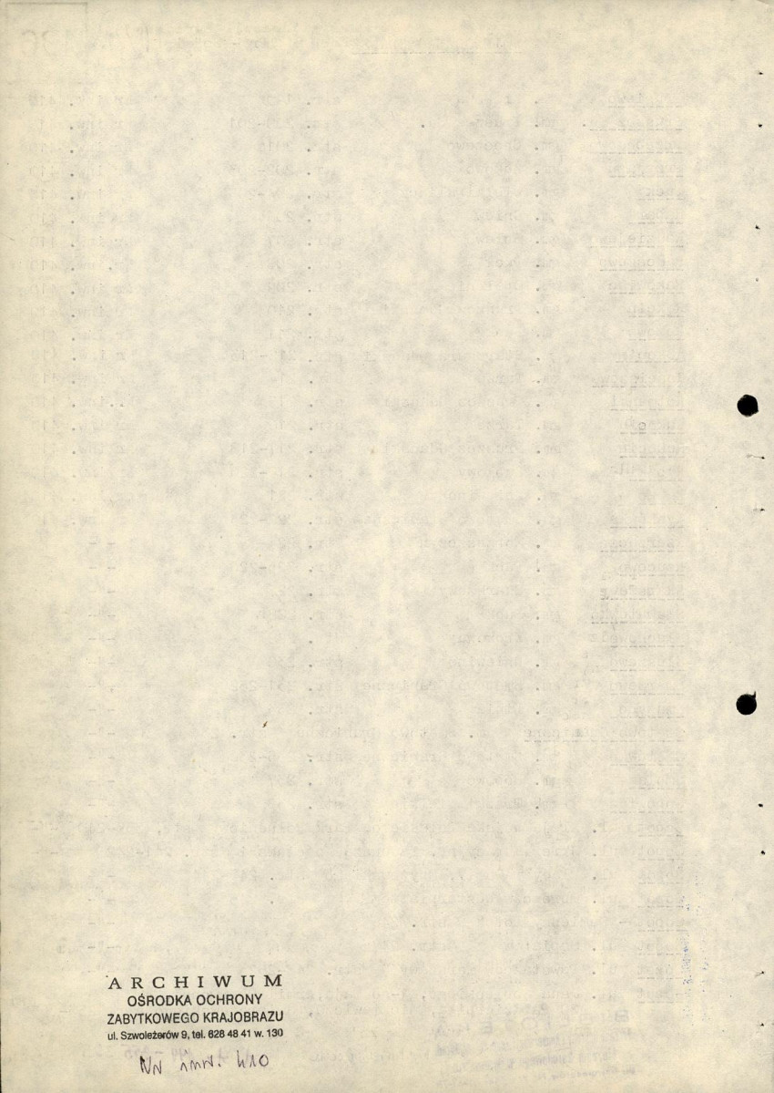 EP - Ewidencja parkowa, skan nr 30