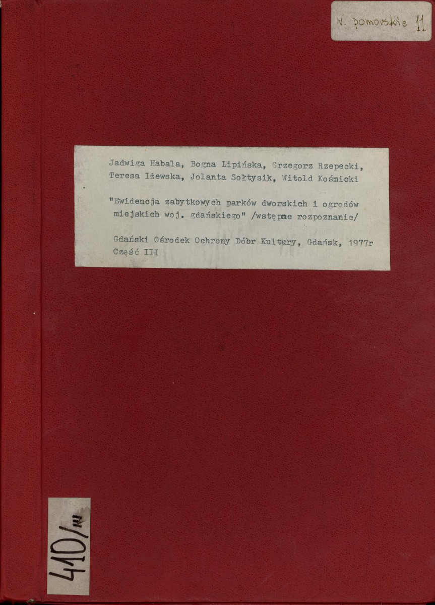 EP - Ewidencja parkowa, skan nr 1