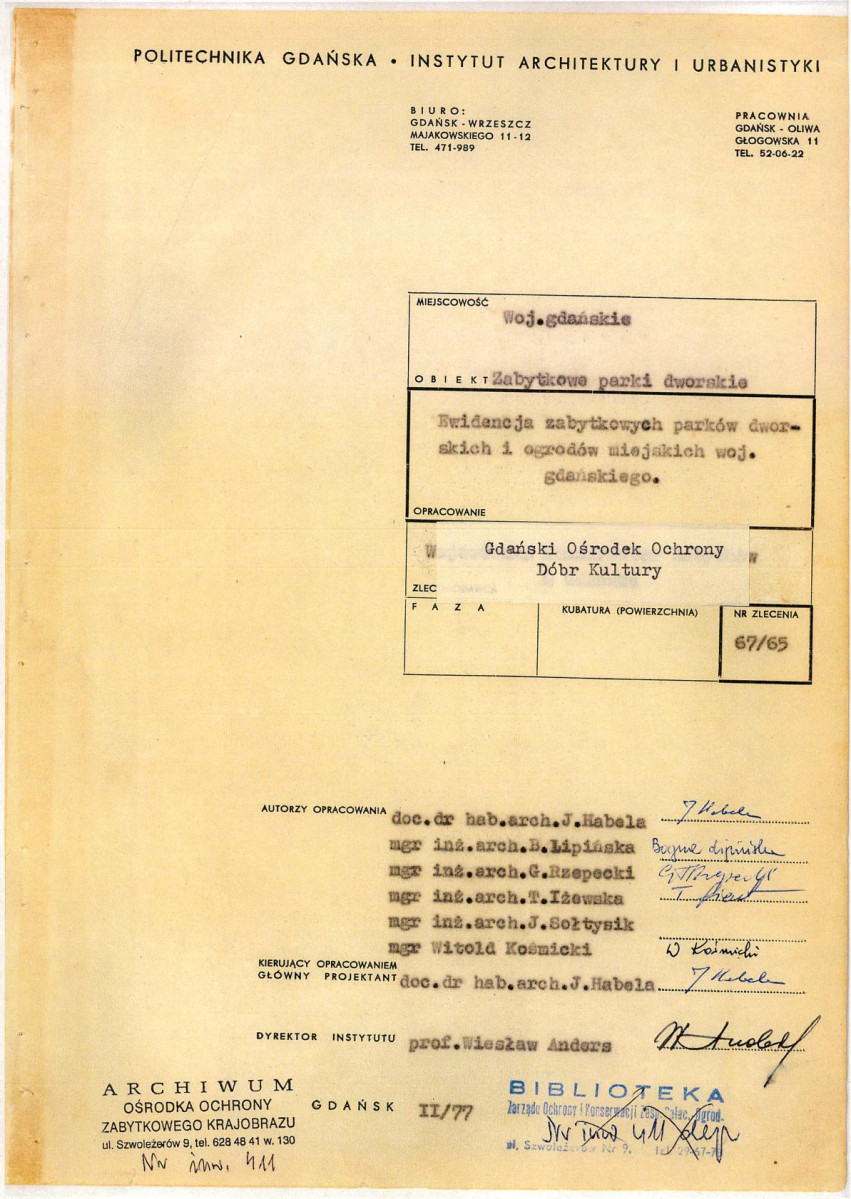 EP - Ewidencja parkowa, skan nr 3